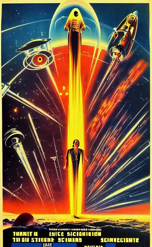 Image similar to 1 9 7 0 s science fiction movie poster art