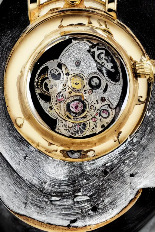 Image similar to a watch melting in the style of salvador dali