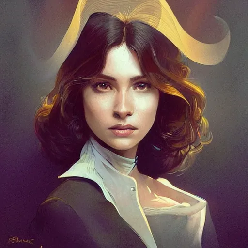 Prompt: portrait of a detective in 80\'s, elegant, intricate, headshot, highly detailed, digital painting, artstation, concept art, sharp focus, illustration, art by artgerm and greg rutkowski and alphonse mucha