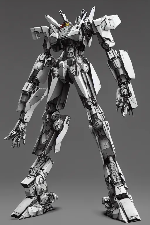 Prompt: video game play, full body armored core mecha by fujioka kenki, armored core style mecha, hyper realistic, hyper detailed, 8 k, octane render, unreal engine, ray tracing