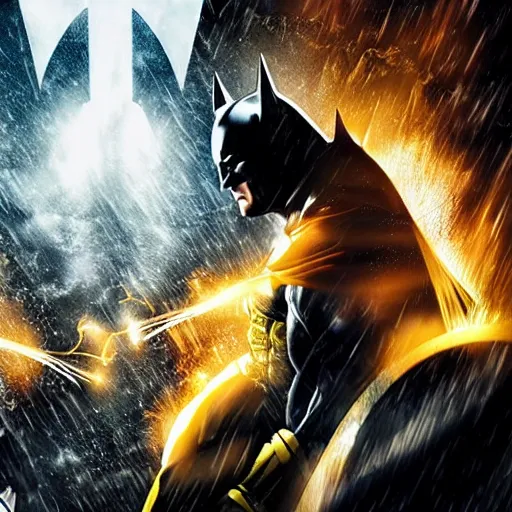 Prompt: epic awe inspiring photorealistic Batman VS Wolverine movie poster 8k hdr