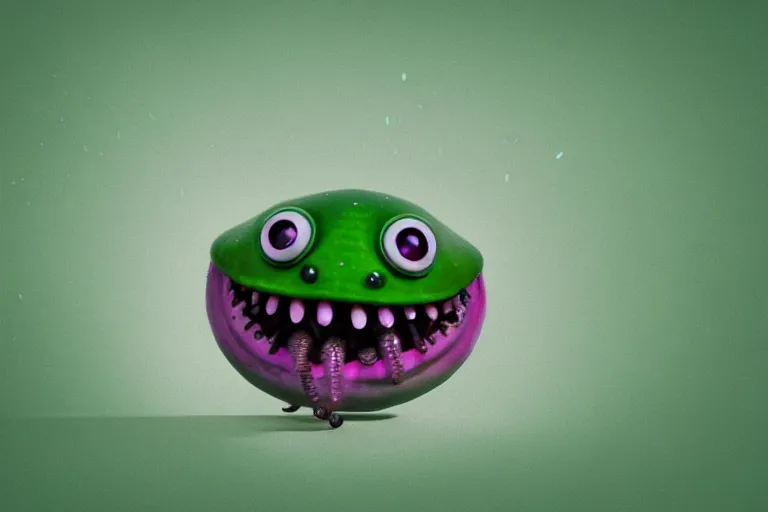 Prompt: symmetrical intricate murky clay cute friendly laughing green caterpillar worm character with funny face, in the style of craola, macro lens, shallow depth of field, highly detailed, digital painting, trending artstation, concept art, illustration, cinematic lighting, pastel, photorealism, epic, octane render