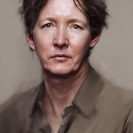 Image similar to andrew mccarthy by ruan jia, portrait