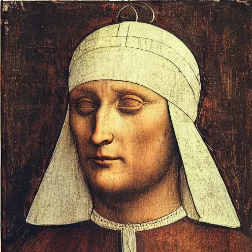 Prompt: “portrait of the pope with a durag and a pistol in his hand, Leonardo DaVinci style, highly detailed”