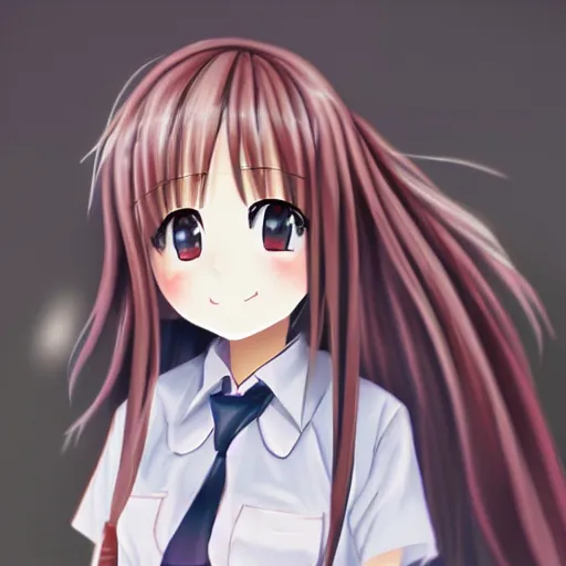 Image similar to a schoolgirl, anime artwork at Pixiv