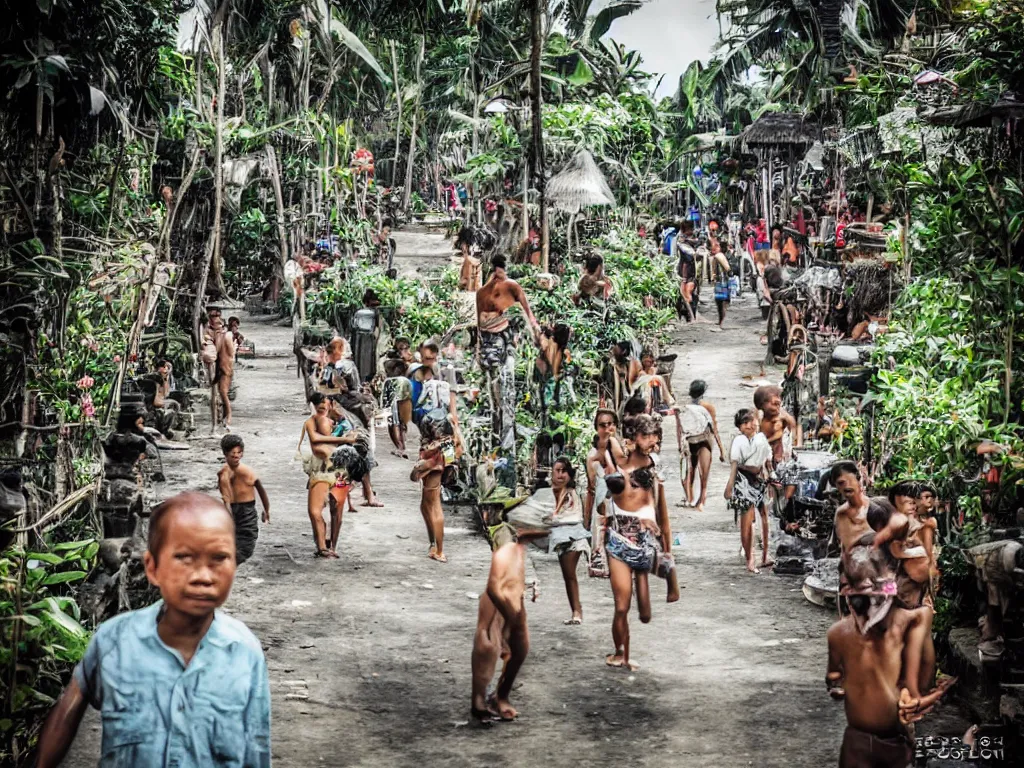 Image similar to a photo of futuristic bali island in the year 2 0 5 0, perfect faces, 5 0 mm, award winning photography