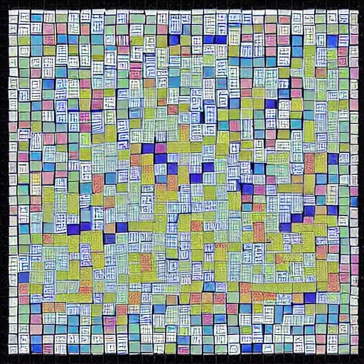 Prompt: pixels mosaic handdrawn