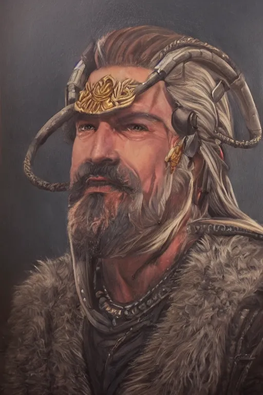 Prompt: oil portrait of winterwolf the god of gunslingers, epic, cinematic, highly detailed