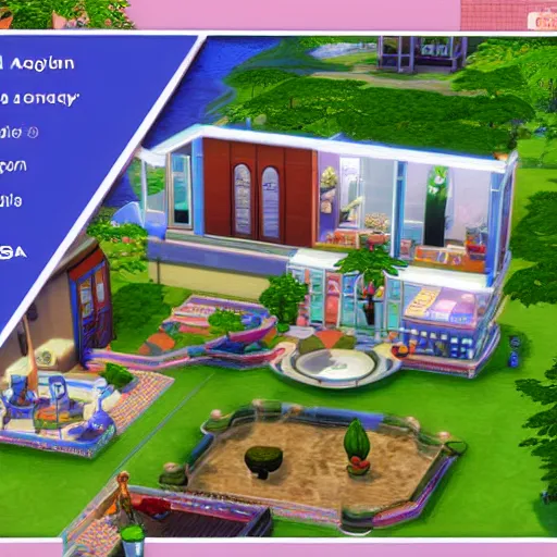 Image similar to a screenshot from the sega genesis version of the sims 4