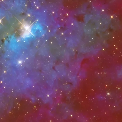 Image similar to James webb space telescope image of the Carina Nebula