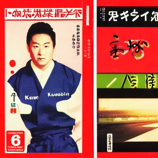 Prompt: kawasaki h 2 japanese vhs tape cover art