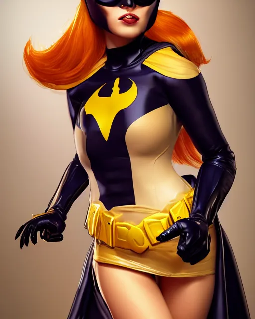 Prompt: beautiful batgirl as honey, made of honey, wearing honey - themed miniskirt, award winning creature portrait photography, extremely detailed, artstation, 8 k, sensual lighting, incredible art, wlop, artgerm, backlit, rim lighting, hi - fructose