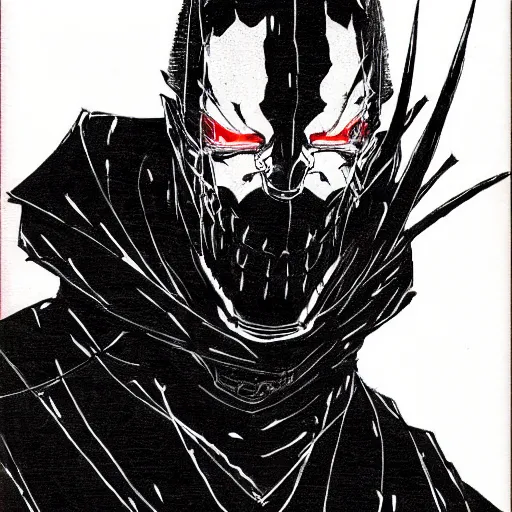 Image similar to Mr Rodgers looking sinister, by Tsutomu Nihei, highly detailed