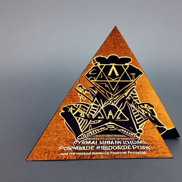 Image similar to pyramid illuminati pop up parade figure