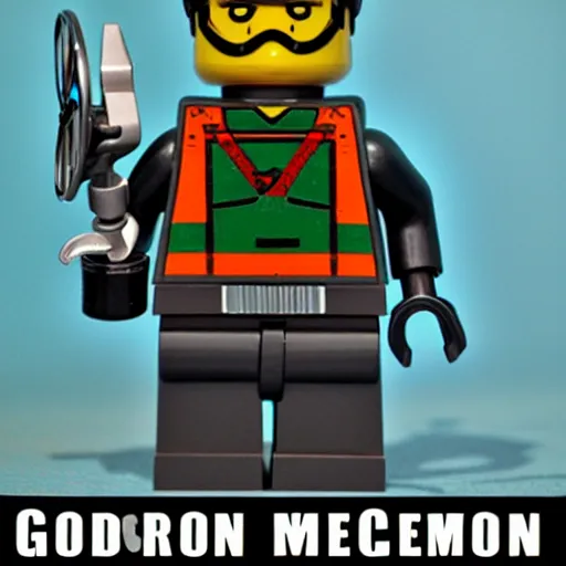 Image similar to Gordon Freeman as a Lego man