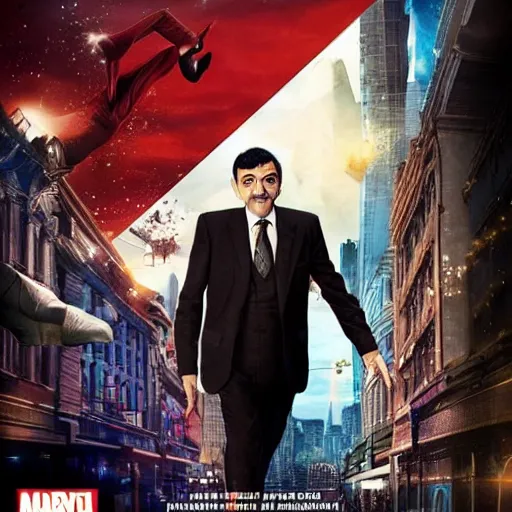 Image similar to Mr. Bean in marvel movie