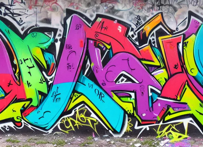 Image similar to text'petter ', graffiti writing, wildstyle, cool, hiphop, colorful