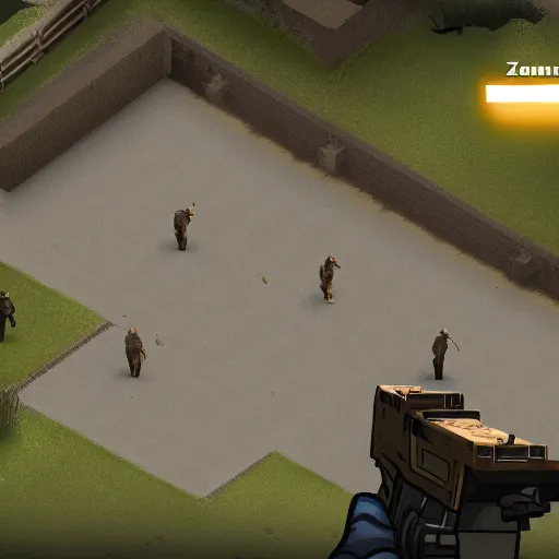 Prompt: Project Zomboid with improved graphics, actual gameplay, Unreal Engine 5