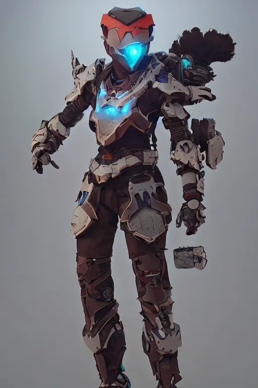 Image similar to combination suit armor aloy horizon forbidden west horizon zero dawn robot ninja mask helmet backpack tribal, aesthetic octane render, 8 k hd resolution, by ilya kuvshinov and cushart krentz and gilleard james radiating a glowing aura cgi rtx 2 0 2 2