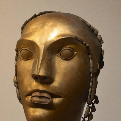 Image similar to sculpture of facemask made of flowers, by annie swynnerton and jean delville and edward hopper and evelyn de morgan and rufino tamayo and diego rivera, art deco flower shaman, art brut, outsider art, symbolist, dramatic lighting, god rays, elaborate geometric ornament, clean crisp graphics, smooth sharp focus, extremely detailed, adolf wolfli