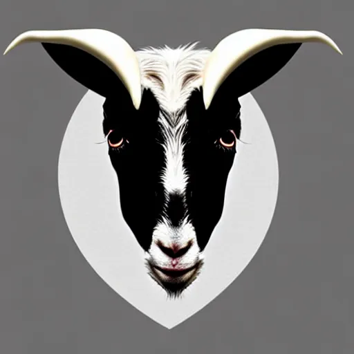 Prompt: goat head with face of vladimir putin very detailed portrait