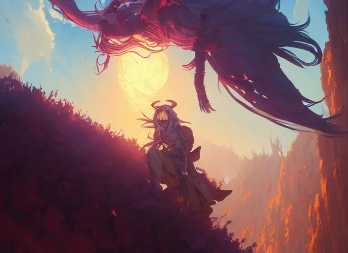 Image similar to highly detailed portrait of elric edward, in no game no life, stephen bliss, 8 k, unreal engine, fantasy art by greg rutkowski, loish, rhads, ferdinand knab, makoto shinkai and lois van baarle, ilya kuvshinov, rossdraws, tom bagshaw, global illumination, radiant light, detailed and intricate environment