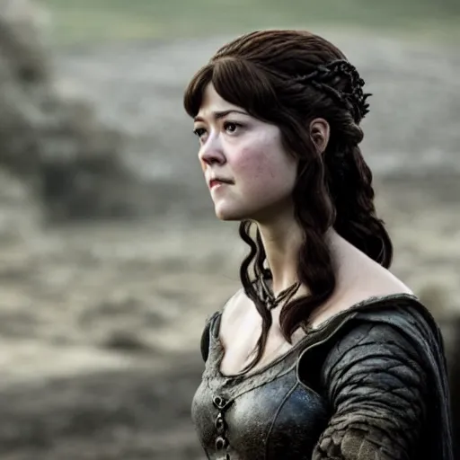 Prompt: mary elizabeth winstead in game of thrones,