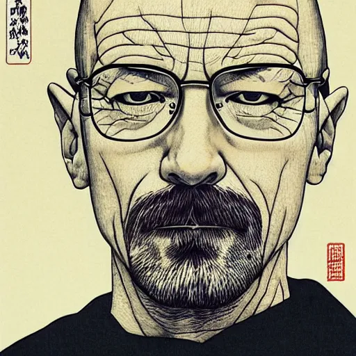 Prompt: walter white by takato yamamoto