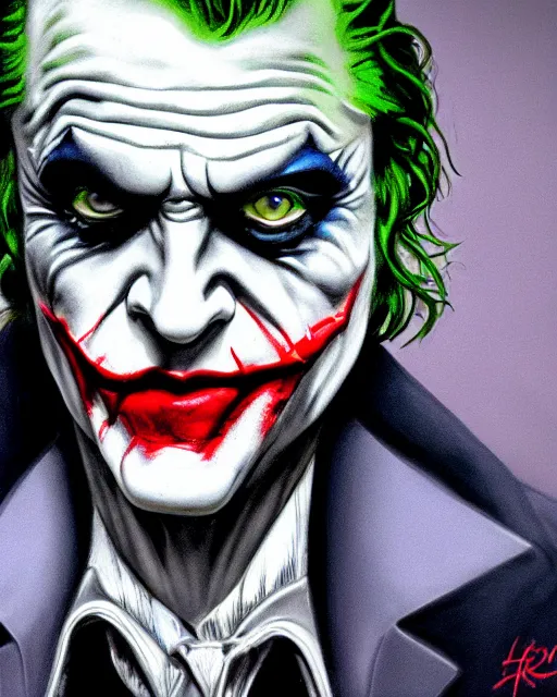 the joker animated face