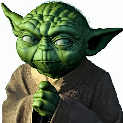 Image similar to furious angry evil big huge yoda