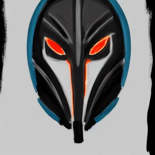 Image similar to symmetrical speed painting of beautiful black alien space armor