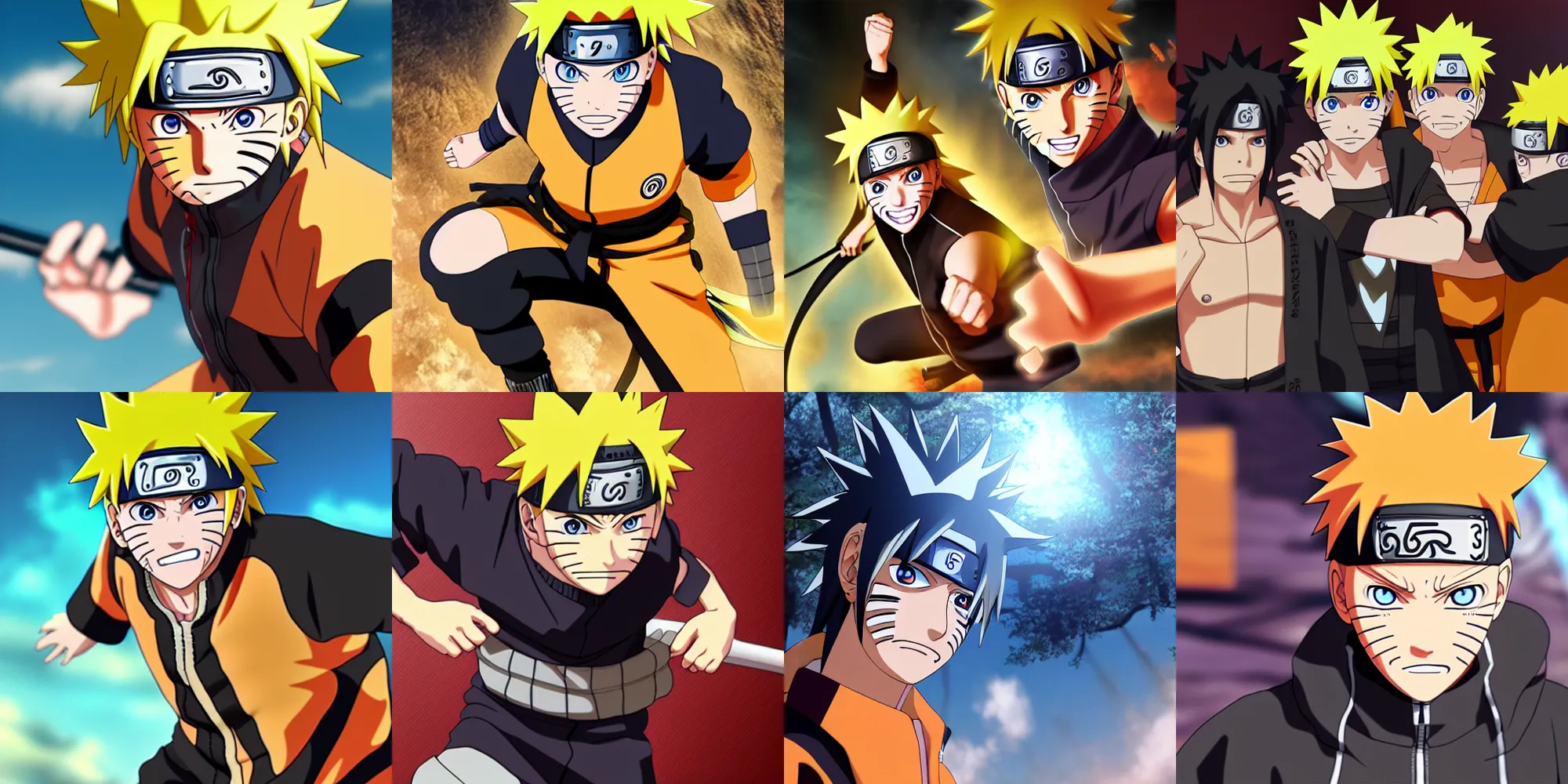 Image similar to naruto, anime, 8 k resolution, realistic