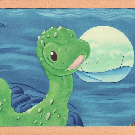 Image similar to baby nessie, loch monster