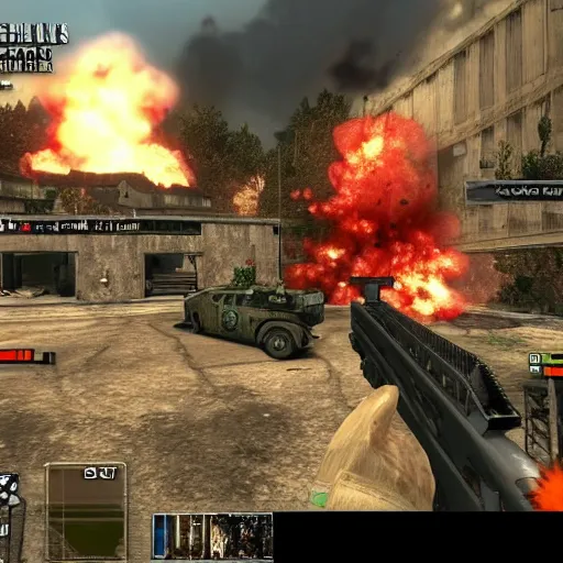 Image similar to Modern Warfare 2 tactical nuke called by Luigi in game screenshot