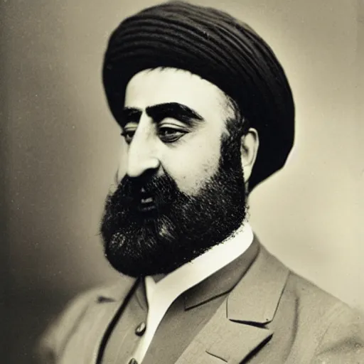 Prompt: qajar man