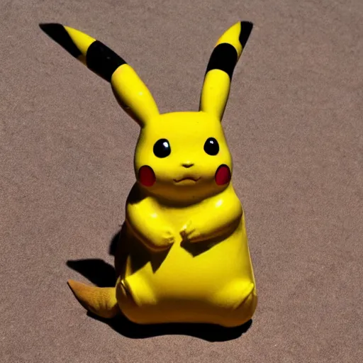 Image similar to a sandstone pikachu