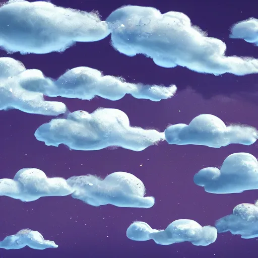 Prompt: worm clouds, 4k, post-processing, very very detailed, artstation, cute