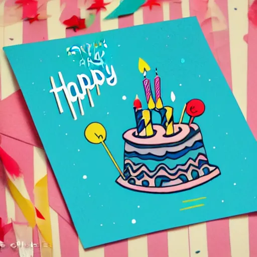 Image similar to birthday card mock - up, cute illustration by claudia gadotti