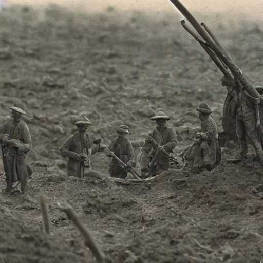 Image similar to ultra detailed photorealistic sepia - toned photograph from 1 9 1 7, a british officer in field gear standing at an archaeological dig site near megra, ultra realistic, painted, intricate details, lovecraft, atmospheric, dark, horror, brooding, highly detailed, by angus mcbride