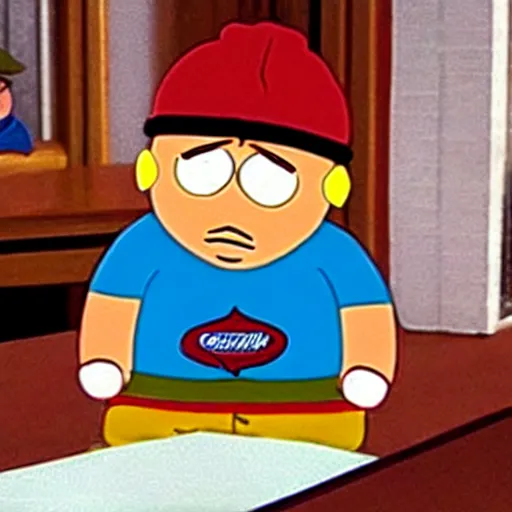 Prompt: eric cartman in seinfeld