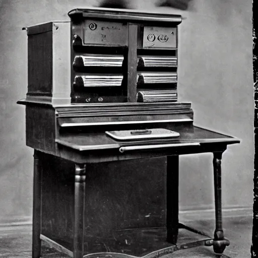 Image similar to a computer in the year 1 8 7 0, highly detailed, high quality, high resolution