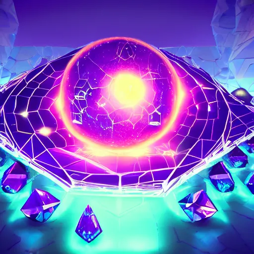 Prompt: purple powerful magic mana symbol, crystal atom solarsystem structure, epic legends game icon, stylized digital illustration, radiating, a glowing aura, global illumination, ray tracing, hdr, unreal engine, octane render, trending on arstation, by ian pesty and katarzyna bek - chmiel