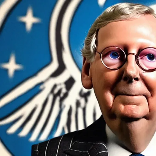 Prompt: Mitch McConnell as a Kree