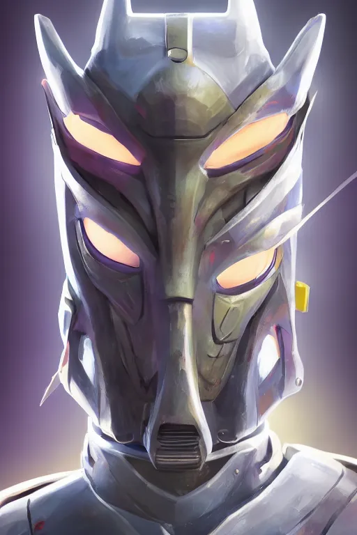 Image similar to epic mask helmet robot ninja portrait stylized as fornite style game design fanart by concept artist gervasio canda, behance hd by jesper ejsing, by rhads, makoto shinkai and lois van baarle, ilya kuvshinov, rossdraws global illumination radiating a glowing aura global illumination ray tracing hdr render in unreal engine 5