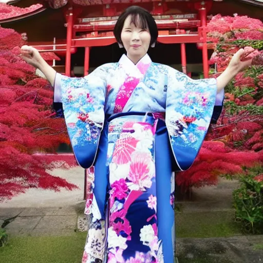 Image similar to photo of a beautiful kimono