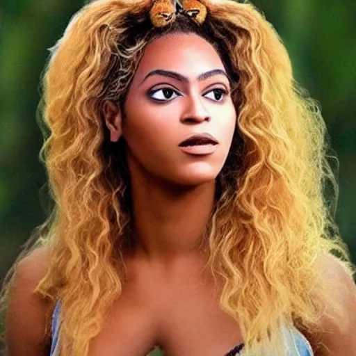 Image similar to bee with human face resembling beyonce