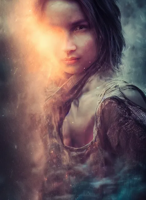 Image similar to cinematic shot epic portraits, hyper realistic, mood lighting, fantasy, detailed volumetric, highly detailed, super realistic, perfect lighting pixel sorting, style sheet