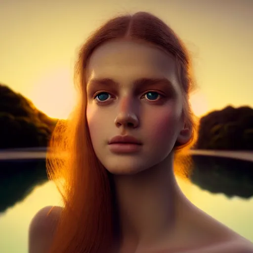 Prompt: photographic portrait of a stunningly beautiful english female maiden in soft dreamy light at sunset, contemporary fashion shoot, by edward robert hughes, annie leibovitz and steve mccurry, david lazar, jimmy nelsson, extremely detailed, breathtaking, hyperrealistic, perfect face, octane render