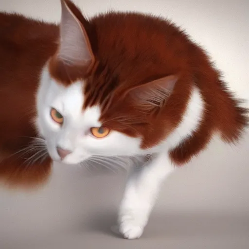 Image similar to calico cat, octane render