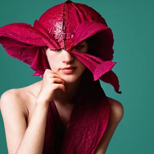 Prompt: beautiful jewish woman, cranberry helmet, studio light, bloom, detailed face, magazine, press, photo, steve mccurry, david lazar, canon, nikon, focus